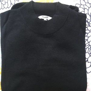 Small Black Madewell Ashbury Mockneck Sweater